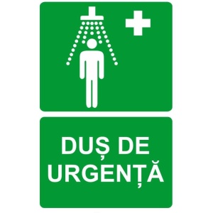 Indicator Dus de urgenta, Sticker autocolant