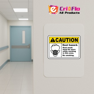 Indicator Dust Mask Must Be Worn In Area Sign, Sticker autocolant - Img 4