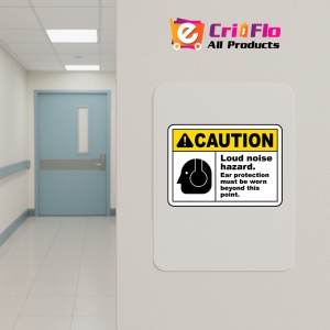 Indicator Ear Protection Must Be Worn Sign, Sticker autocolant - Img 4