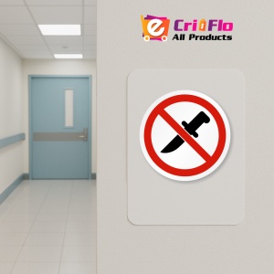 Indicator Eticheta fara cutit permis, Sticker autocolant - Img 4