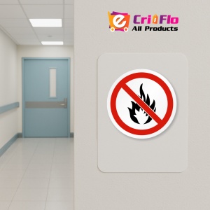 Indicator Eticheta fara foc sau flacara deschisa, Sticker autocolant - Img 4