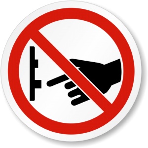 Indicator Eticheta intrerupator nu opriti, Sticker autocolant