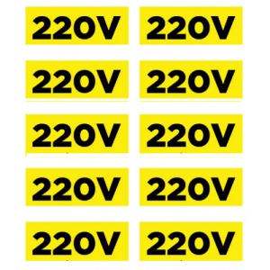 Indicator Etichete 220v, Sticker autocolant