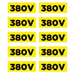 Indicator Etichete 380v, Sticker autocolant