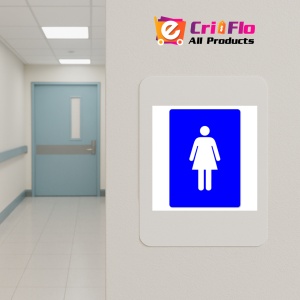 Indicator Female Toilet Sign Symbol Only, Sticker autocolant - Img 4