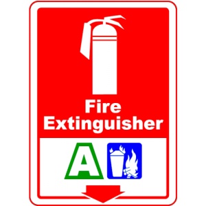 Indicator Fire extinguisher sign, Sticker autocolant