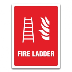 Indicator FIRE LADDER SIGN, Sticker autocolant