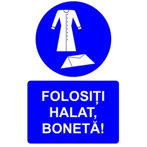 Indicator Folositi halat boneta indicator de obligativitate, Sticker autocolant