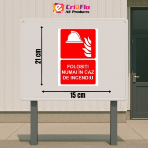 Indicator Folositi numai in caz de incendiu indicator PSI autoadeziv sticker autocolantSticker autocolant - Img 2