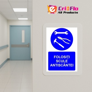 Indicator Folositi scule antiscantei indicator de obligativitate, Sticker autocolant - Img 5