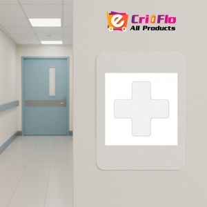 Indicator Forma + alb pentru pardoseala din depozite si hale, Sticker autocolant - Img 4