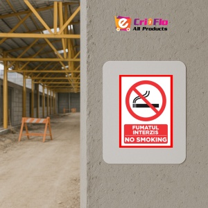 Indicator Fumatul interzis no smoking, Sticker autocolant - Img 5
