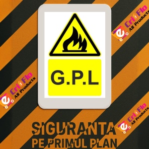 Indicator G.P.L indicator de avertizare, Sticker autocolant - Img 3