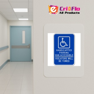 Indicator Handicapped Parking Van Accessible Sign, Sticker autocolant - Img 4