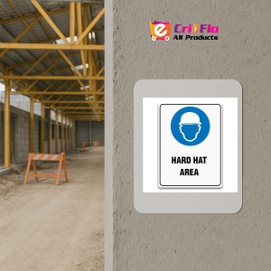 Indicator HARD HAT SIGNAGE HARD HAT AREA, Sticker autocolant - Img 5