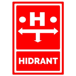 Indicator Hidrant, Sticker autocolant