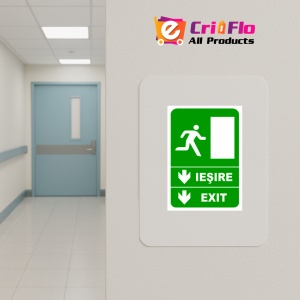 Indicator Iesire exit directie in jos, Sticker autocolant - Img 4