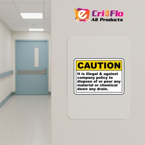 Indicator Illegal To Dispose of Chemical Sign, Sticker autocolant - Img 4