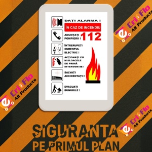 Indicator In caz de incendiu PSI autoadeziv sticker autocolantSticker autocolant - Img 3