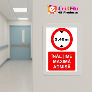 Indicator Inaltime maxima admisa indicator de interzicere, Sticker autocolant - Img 5