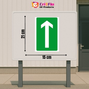 Indicator Indicator evacuare sageata sus, Sticker autocolant - Img 2