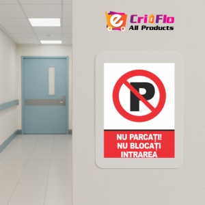 Indicator Indicator nu parcati nu blocati intrarea, Sticker autocolant - Img 5