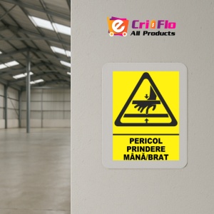 Indicator Indicator pericol prindere mana brat, Sticker autocolant - Img 4