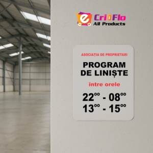 Indicator Indicator program de liniste, Sticker autocolant - Img 4