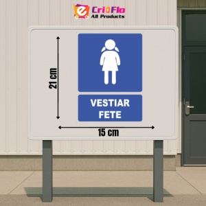Indicator Indicator vestiar fete, Sticker autocolant - Img 2