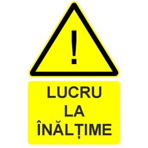 Indicator Lucru la inaltime indicator de avertizare, Sticker autocolant
