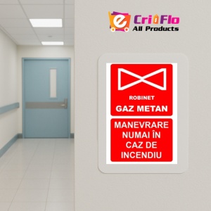 Indicator Manevrare numai in caz de incendiu PSI autoadeziv sticker autocolantSticker autocolant - Img 5