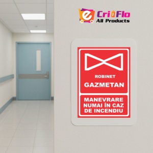 Indicator Manevrare numai in caz de incendiu, Sticker autocolant - Img 5