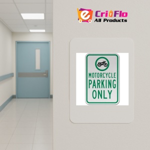 Indicator Motorcycle Parking Only Sign, Sticker autocolant - Img 4