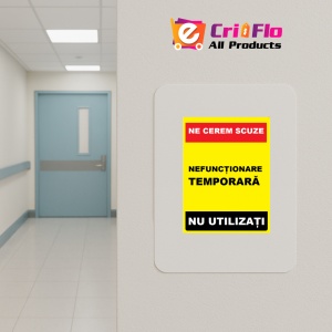 Indicator Ne cerem scuze nefunctionare temporare nu utilizati, Sticker autocolant - Img 4