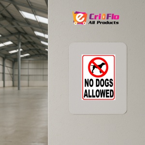Indicator No Dogs Allowed Sign, Sticker autocolant - Img 3