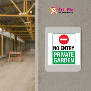 Indicator No entry private garden, Sticker autocolant - Img 5