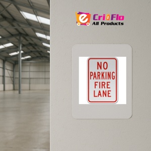 Indicator No Parking Fire Lane Sign, Sticker autocolant - Img 3
