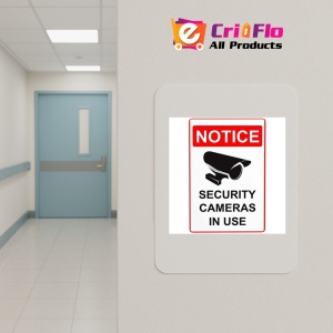 Indicator Notice security cameras in use, Sticker autocolant - Img 4