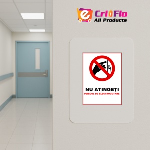 Indicator Nu atingeti pericol de electrocutare, Sticker autocolant - Img 4