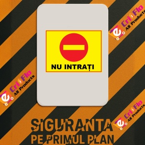 Indicator Nu intrati, Sticker autocolant - Img 2