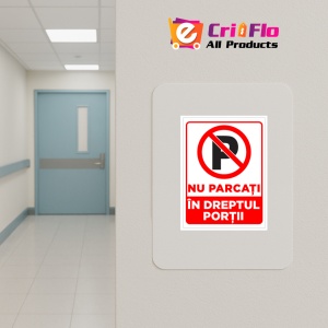 Indicator Nu parcati in dreptul portii, Sticker autocolant - Img 4