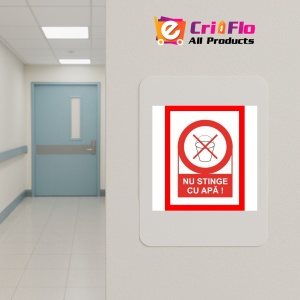 Indicator Nu stinge cu apa, Sticker autocolant - Img 4
