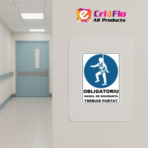 Indicator Obligatoriu hamul de siguranta trebuie purtat, Sticker autocolant - Img 4