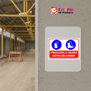 Indicator Panou interzis accesul la tablourile electrice fara echipament, Sticker autocolant - Img 5