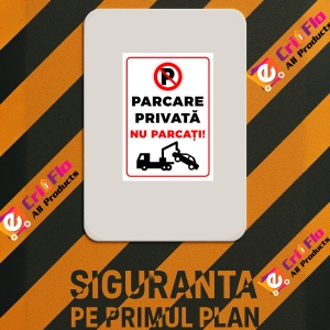 Indicator Parcare privata nu parcati, Sticker autocolant - Img 2