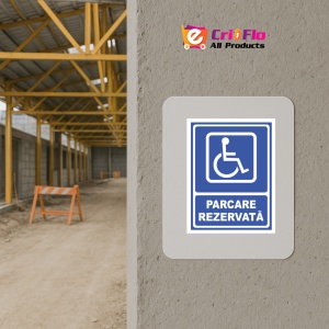 Indicator Parcare Rezervata Persoanelor cu Handicap, Sticker autocolant - Img 5