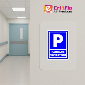Indicator Parcari vizitatori, Sticker autocolant - Img 4