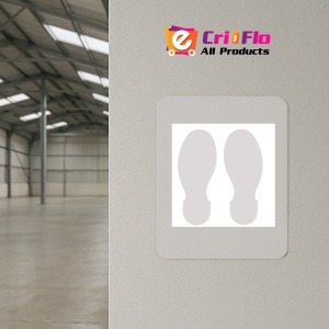 Indicator Pas alb din autocolant set 2 bucati, Sticker autocolant - Img 3