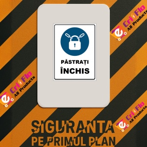 Indicator Pastrati inchis, Sticker autocolant - Img 2