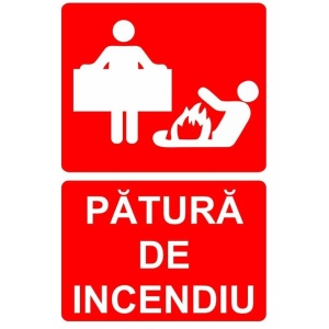 Indicator Patura de incendiu original PSI autoadeziv sticker autocolantSticker autocolant - Img 1